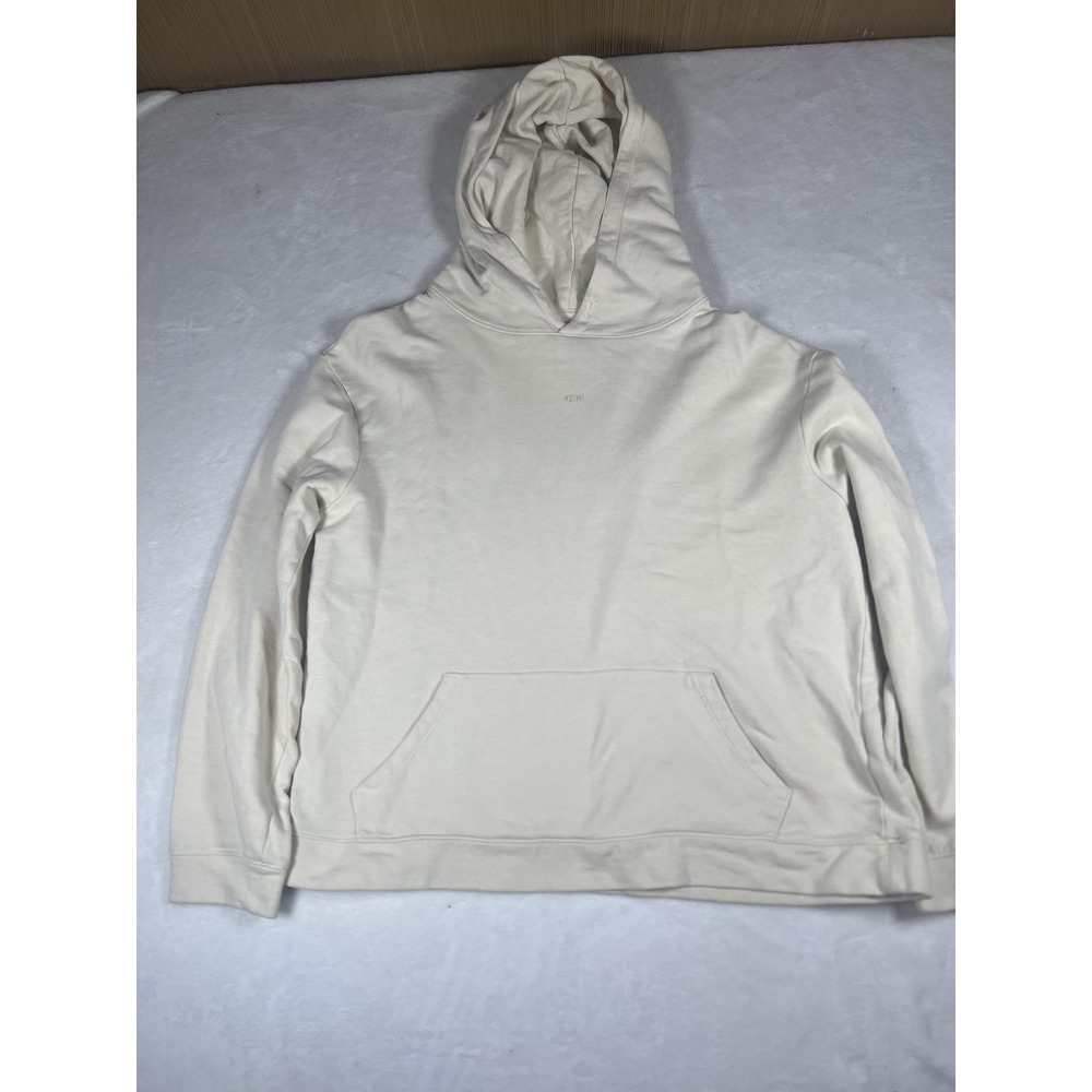 424 Hoodie Sweatshirt Mens Medium White Pullover 100% Cotton‎ Made Italy Logo